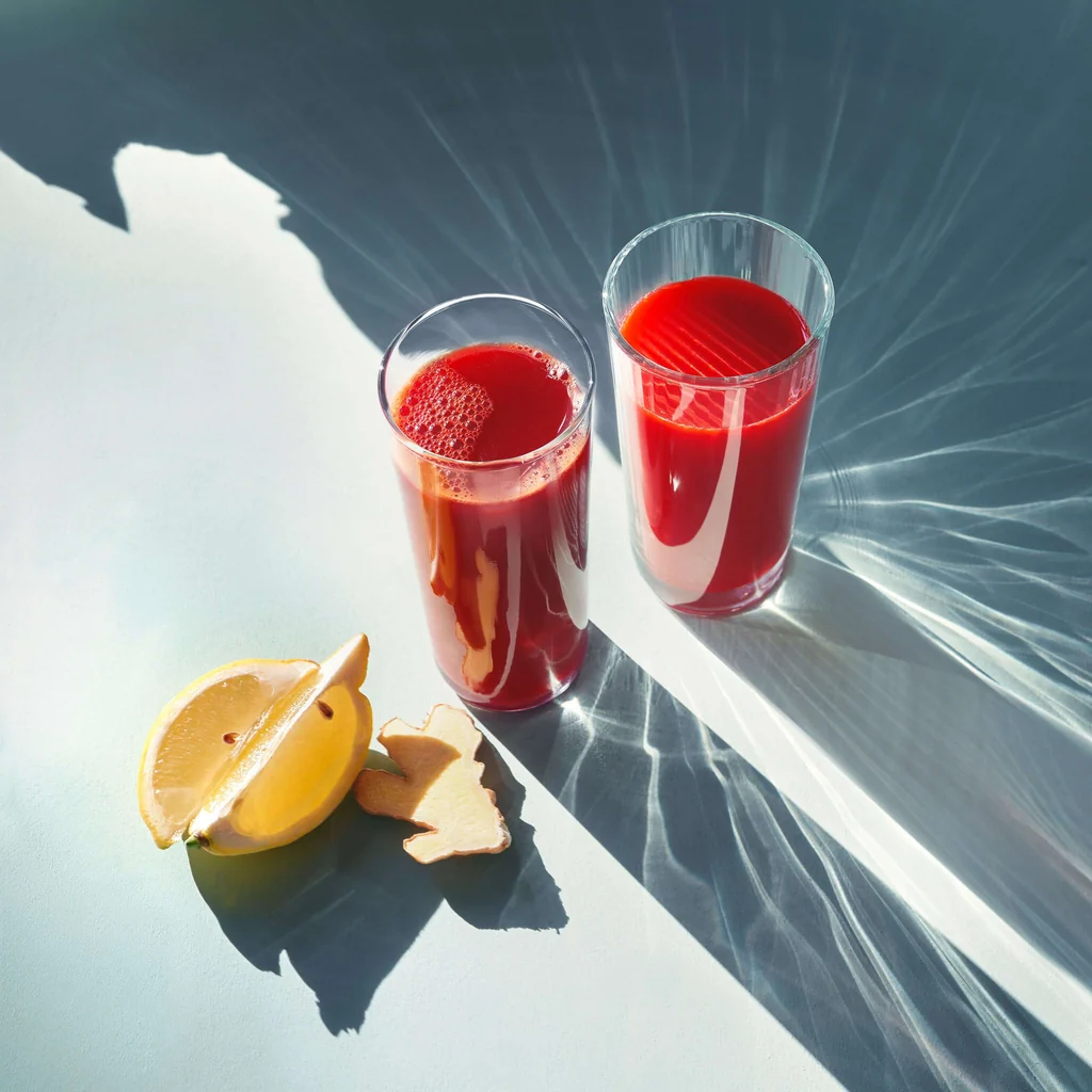 Fruchtiger Gemüsesaft mit Ingwer