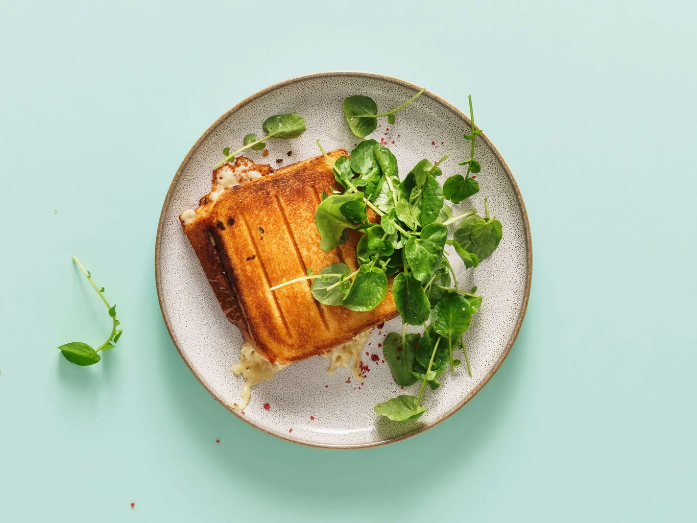 Croque au jambon cru et au taleggio