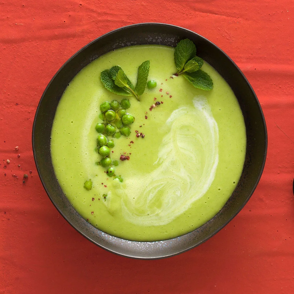 Wasabi-Erbsen-Suppe