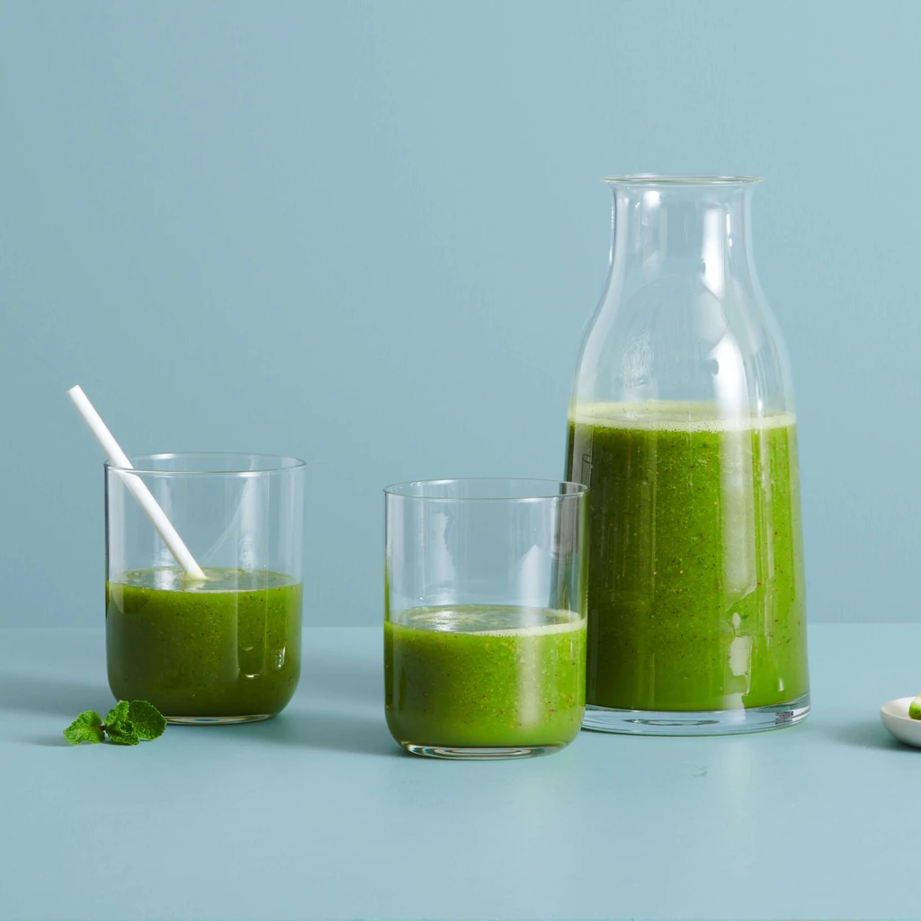 Gurken-Limetten-Kiwi-Saft