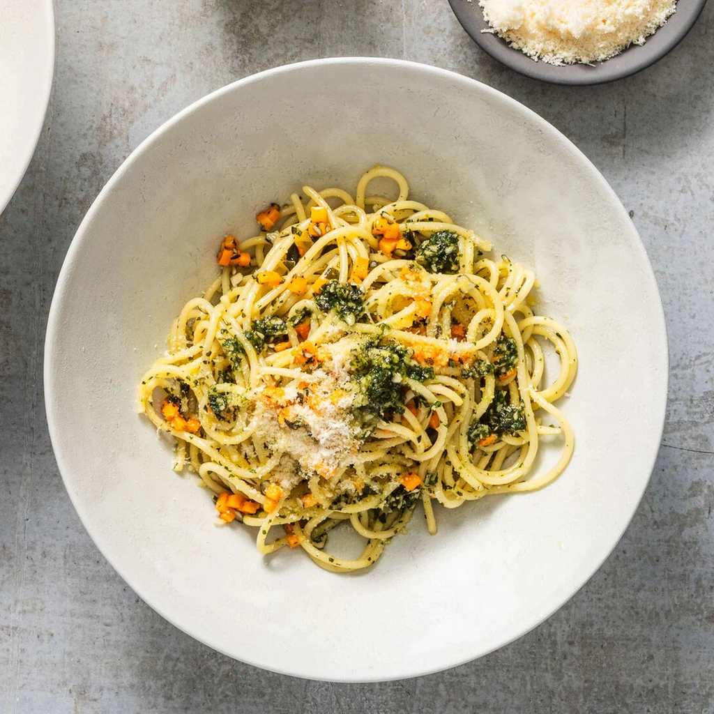 Spaghetti avec pesto à la courge