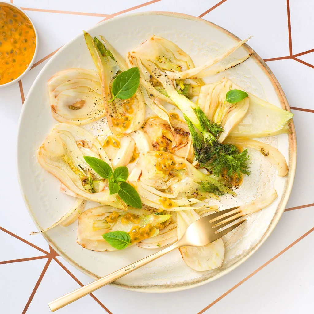Salade de fenouil poêlé au miel
