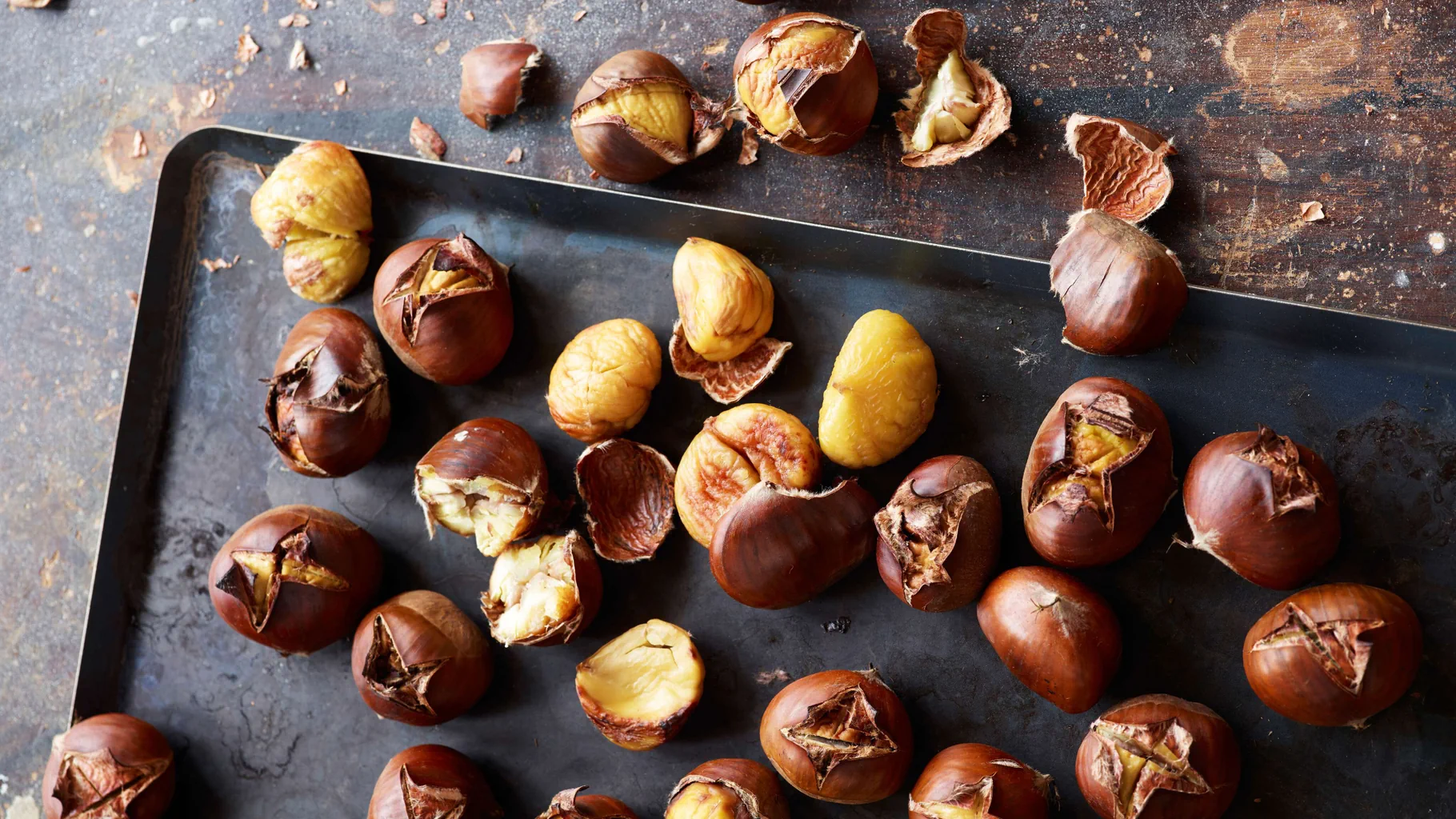Castagne al forno