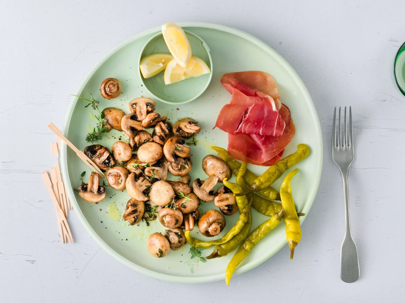 Champignon al forno con aglio