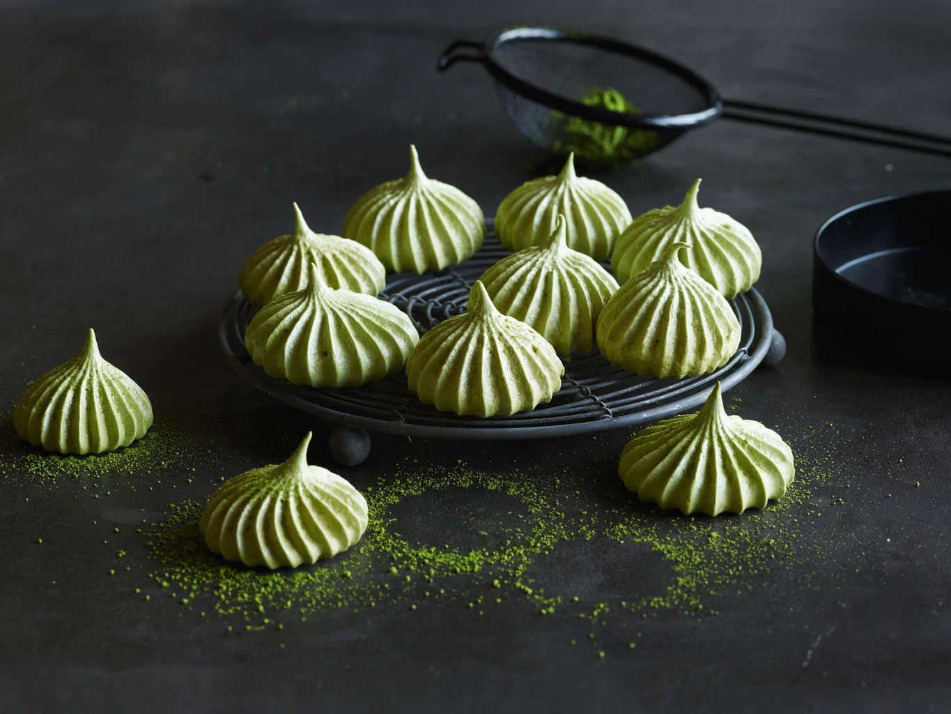 Meringhe al matcha