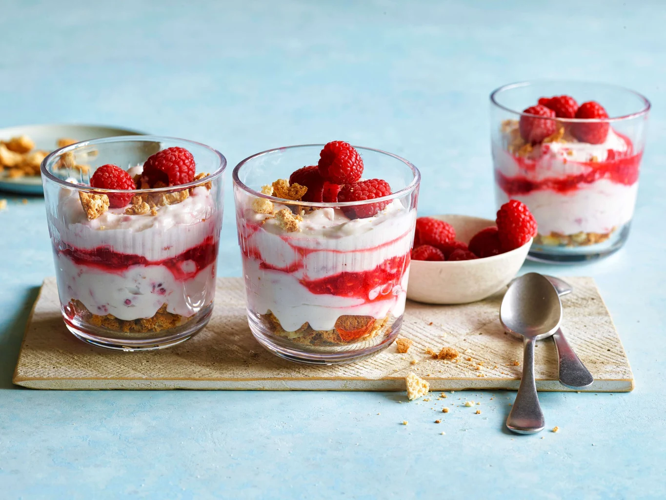 Crème aux framboises et aux amaretti