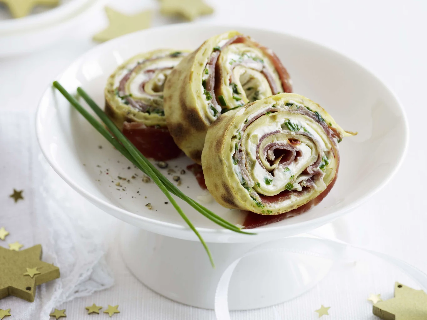 Olivencrêpes mit Pata Negra