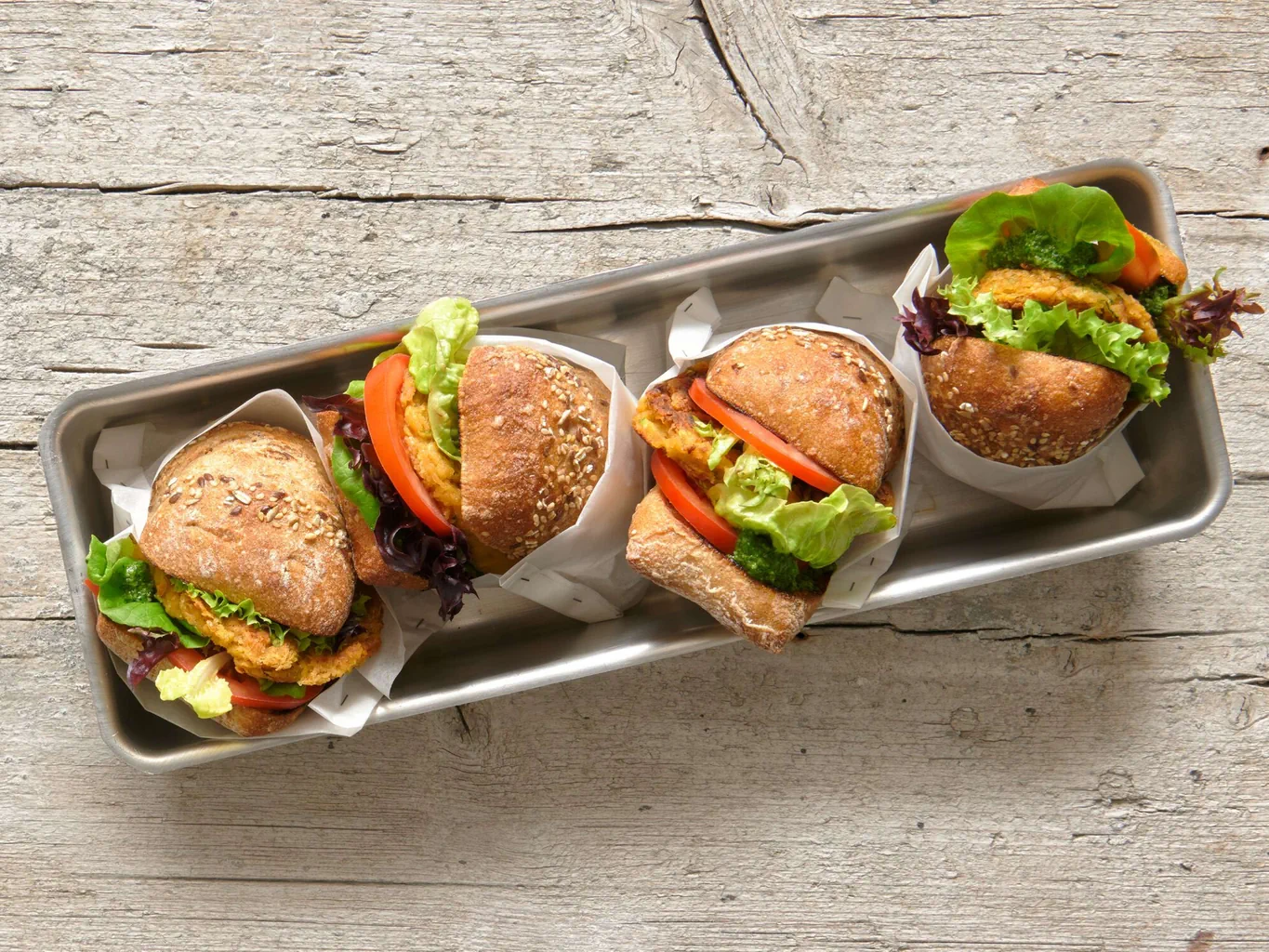 Zucchetti-Kichererbsen-Burger