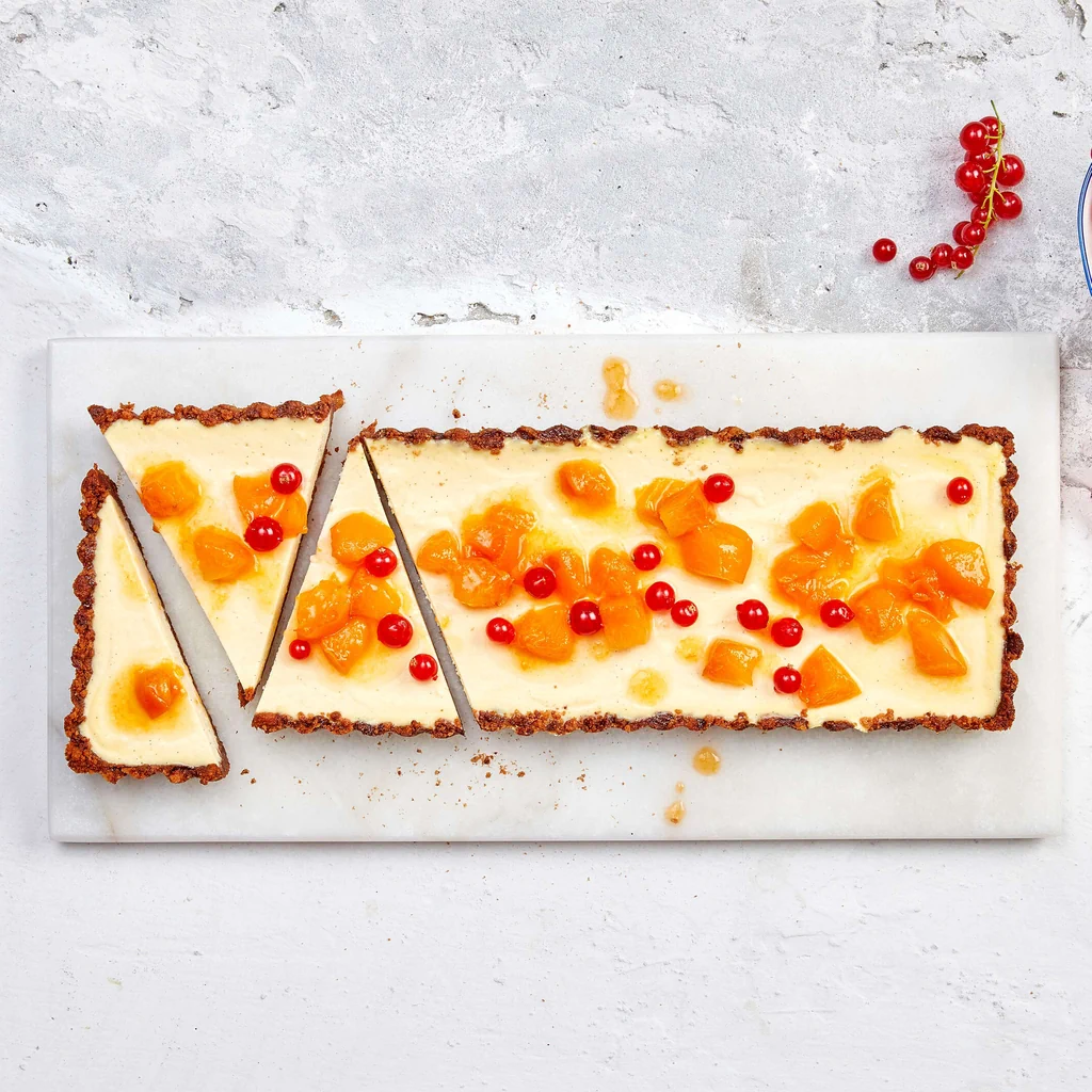 Tarte à la ricotta et aux abricots