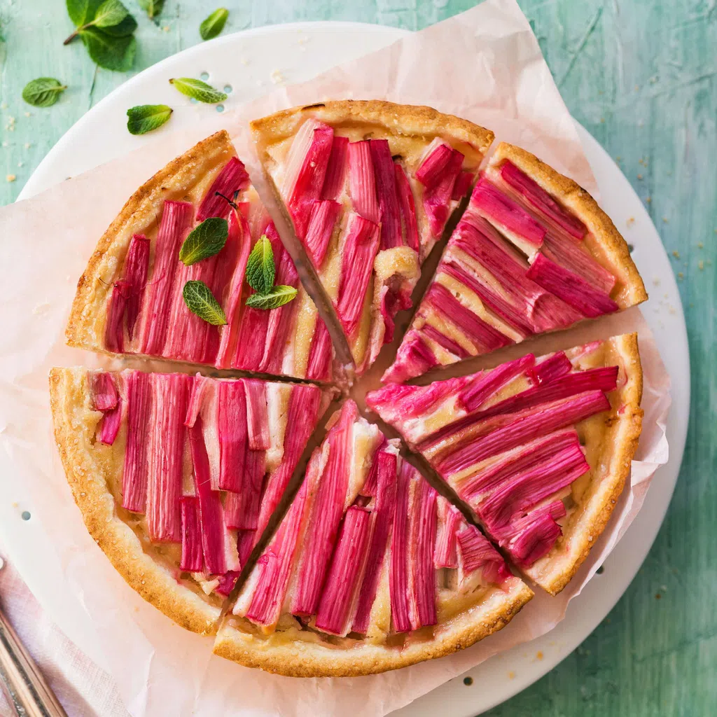 Rhabarber-Mandelkuchen