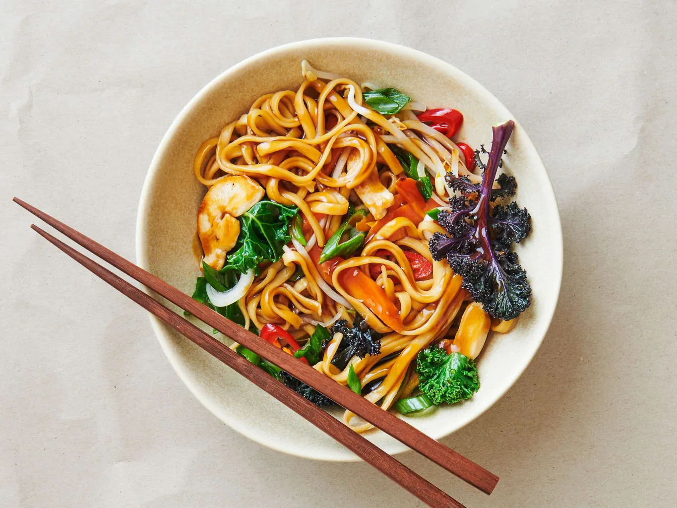 Federkohl-Stir-fry