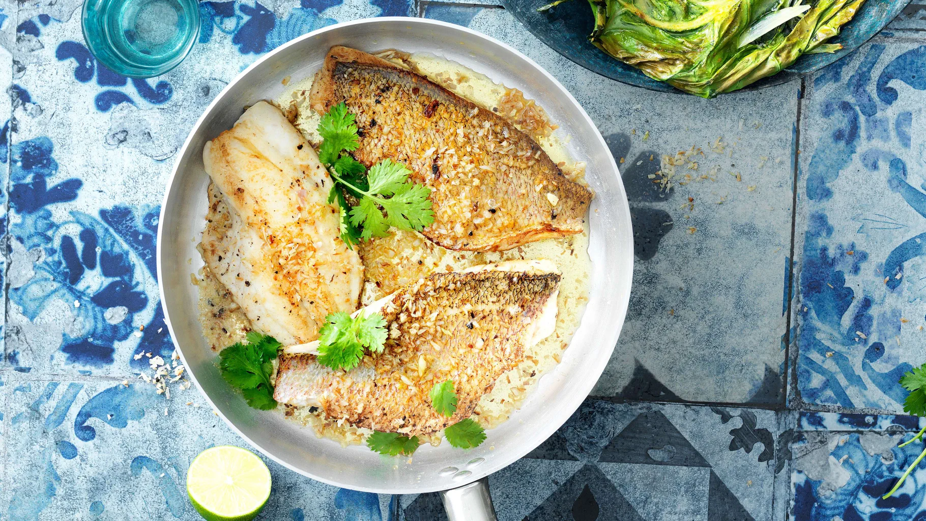 Red snapper con noce di cocco grattugiata