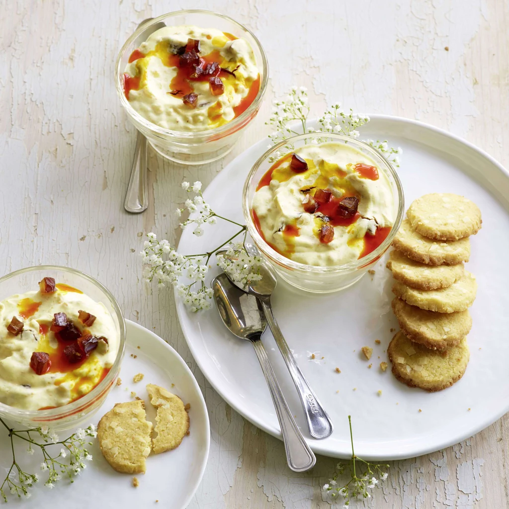 Crème de riz safranée avec dattes