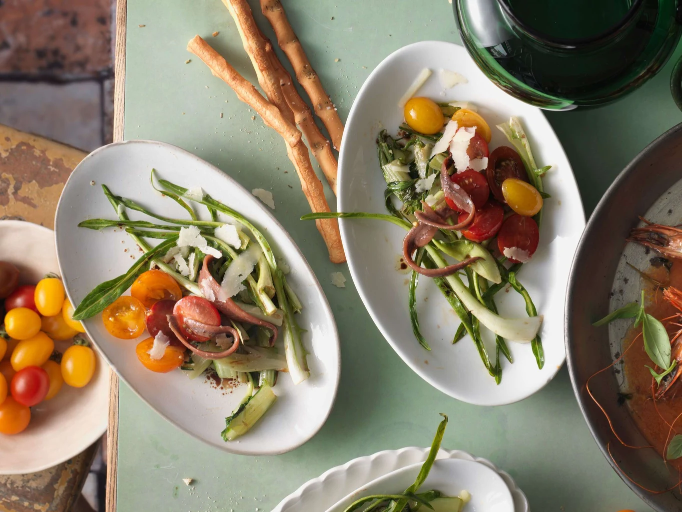 Catalogna in insalata con acciughe