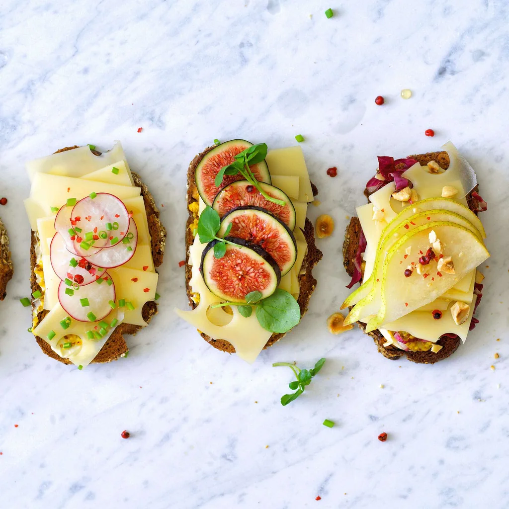 Tartines à l'emmental