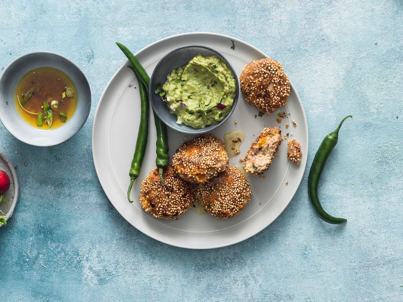 Galettes de poulet au jalapeño