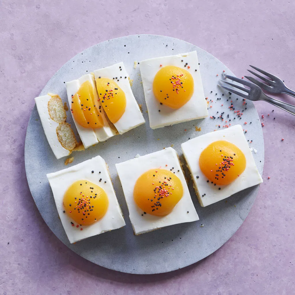 Falsche-Spiegeleier-Kuchen ohne Backen