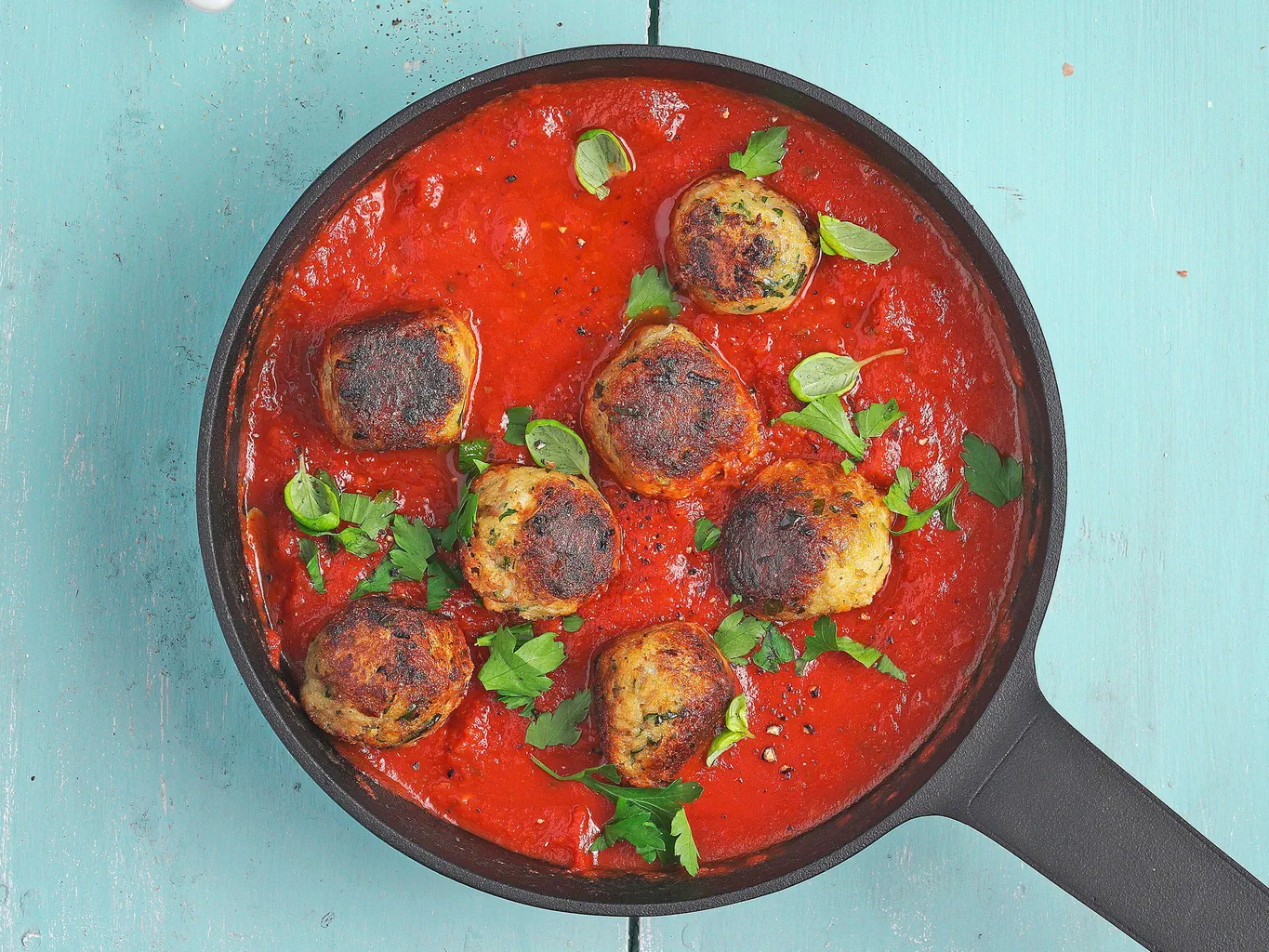 Thunfisch-Polpette im Sugo