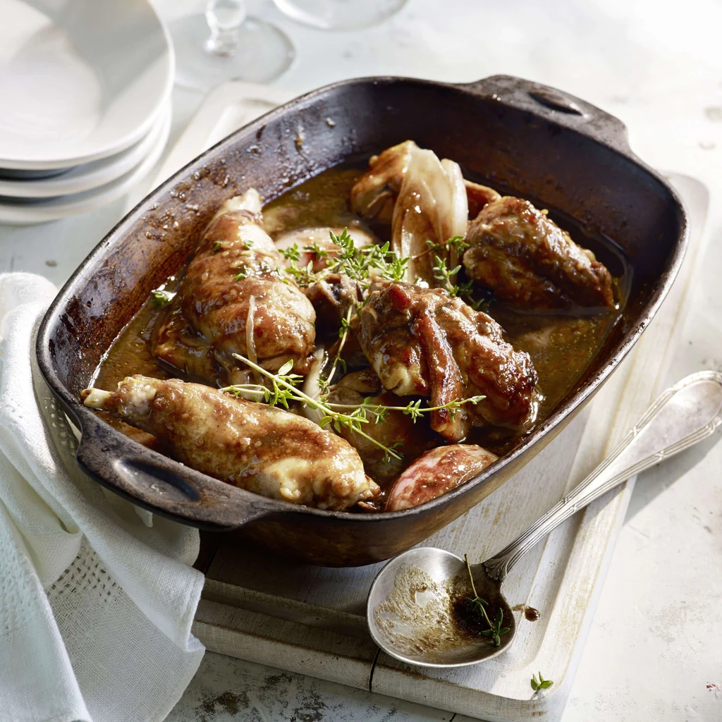 Civet de lapin au vinaigre balsamique