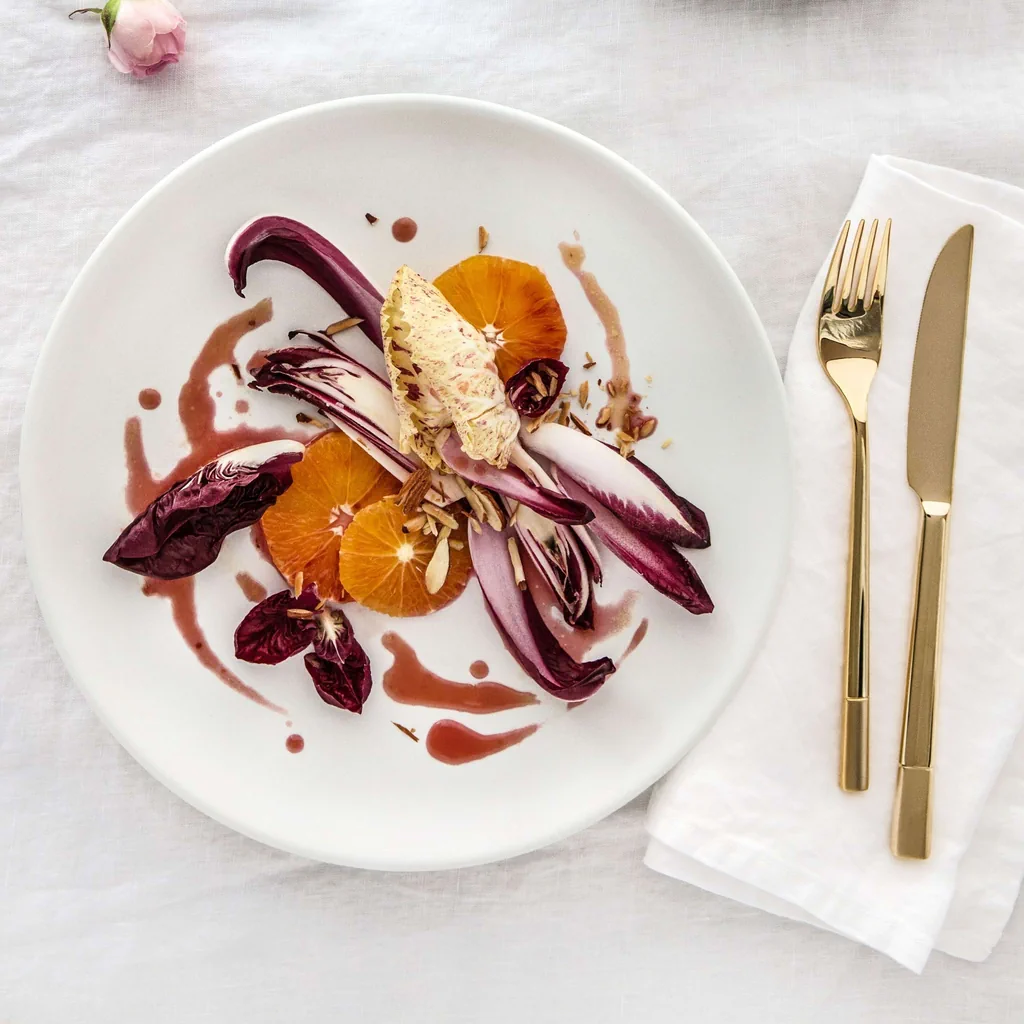 Insalata di radicchio e arance sanguigne