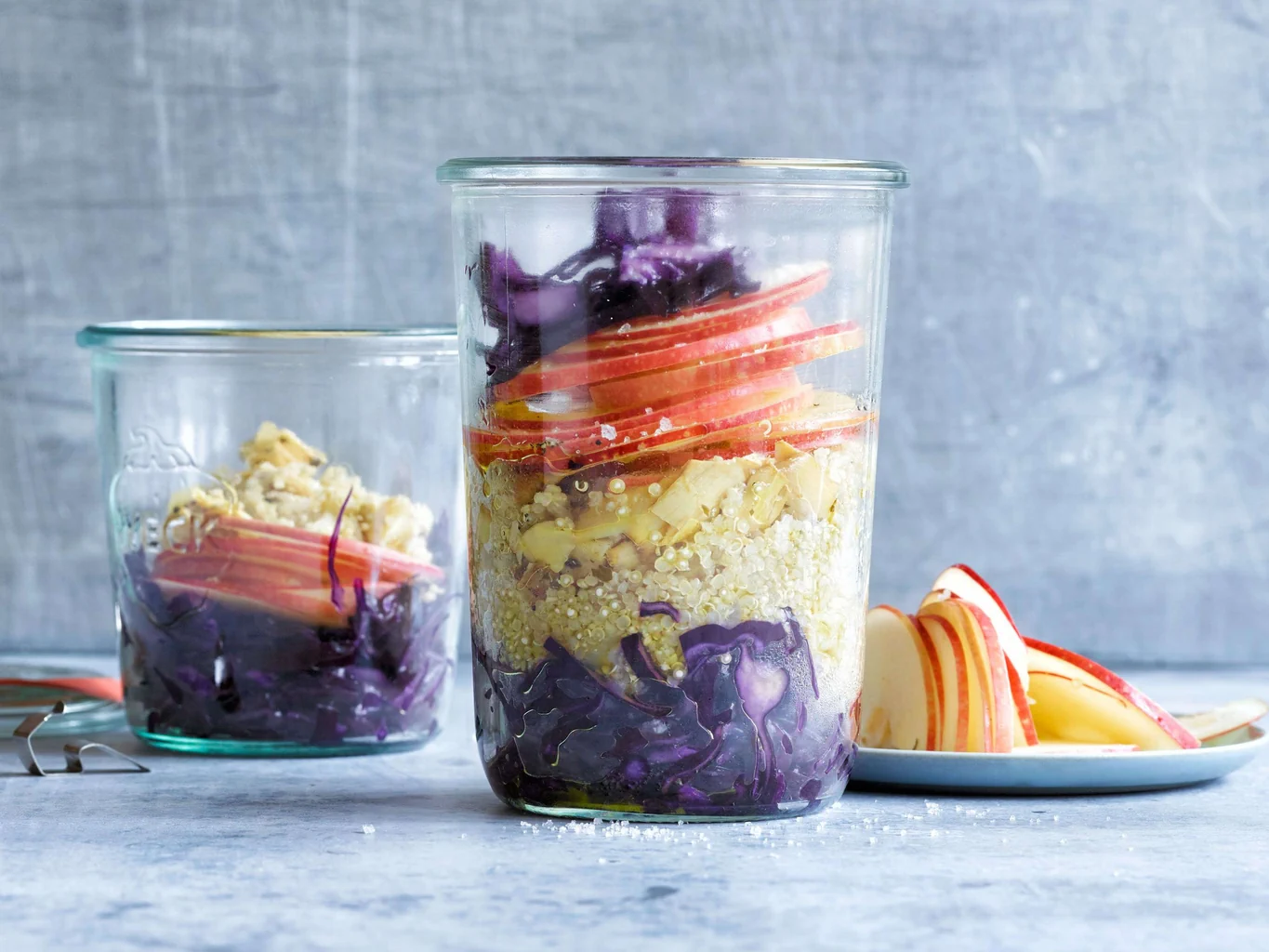 Salade de quinoa et de chou rouge 