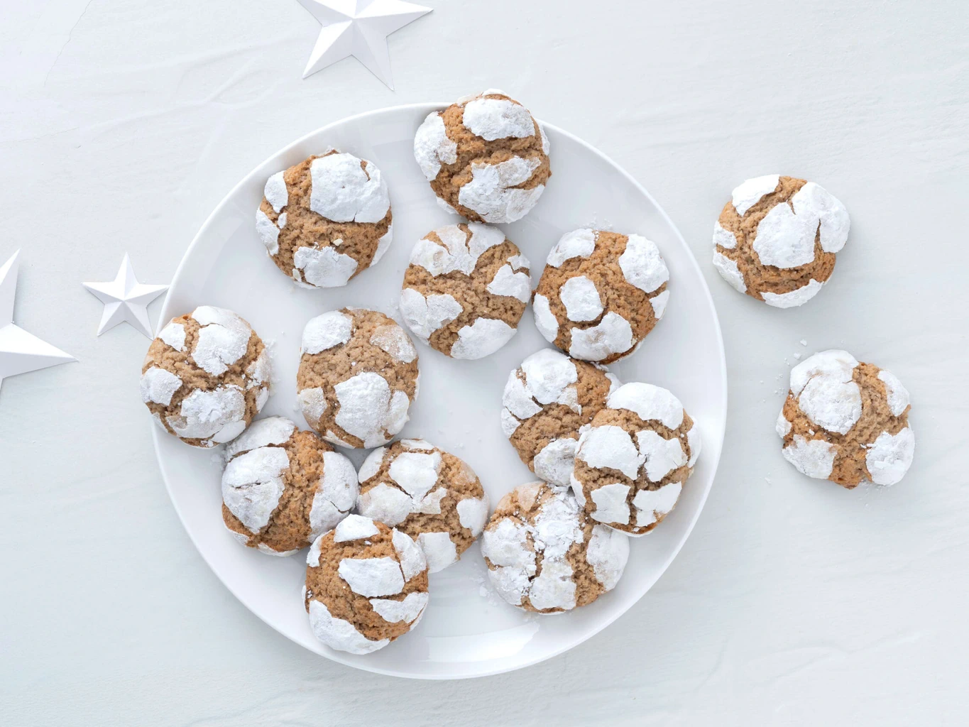 Crinkle cookies alla cannella