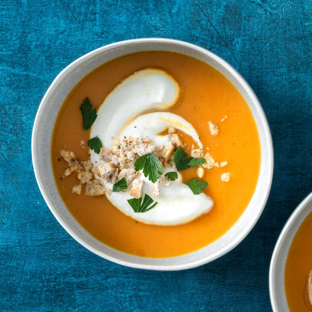 Kürbissuppe mit Nusscrunch