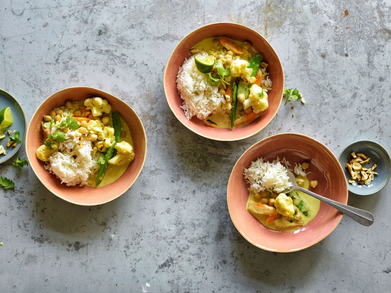 Curry di verdure con ceci