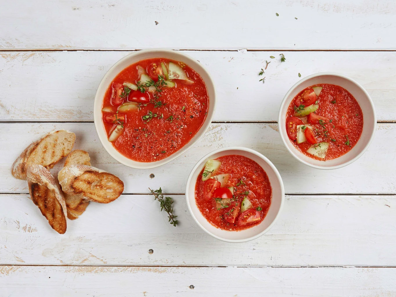 Pikante Wassermelonen-Suppe