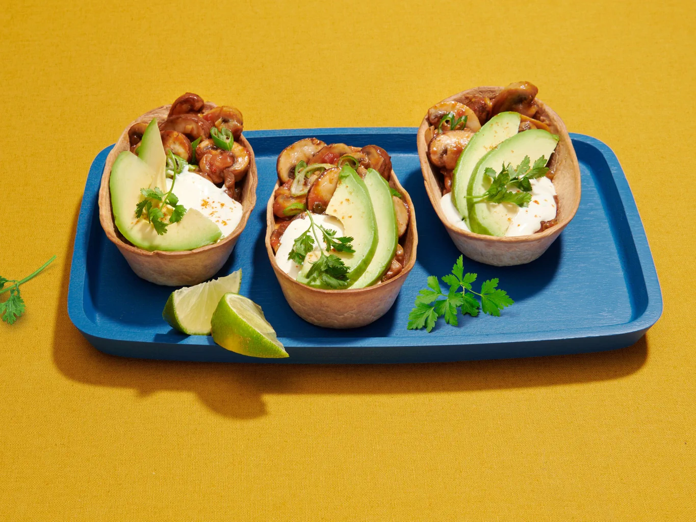 Ragoût de champignons en coque tex-mex