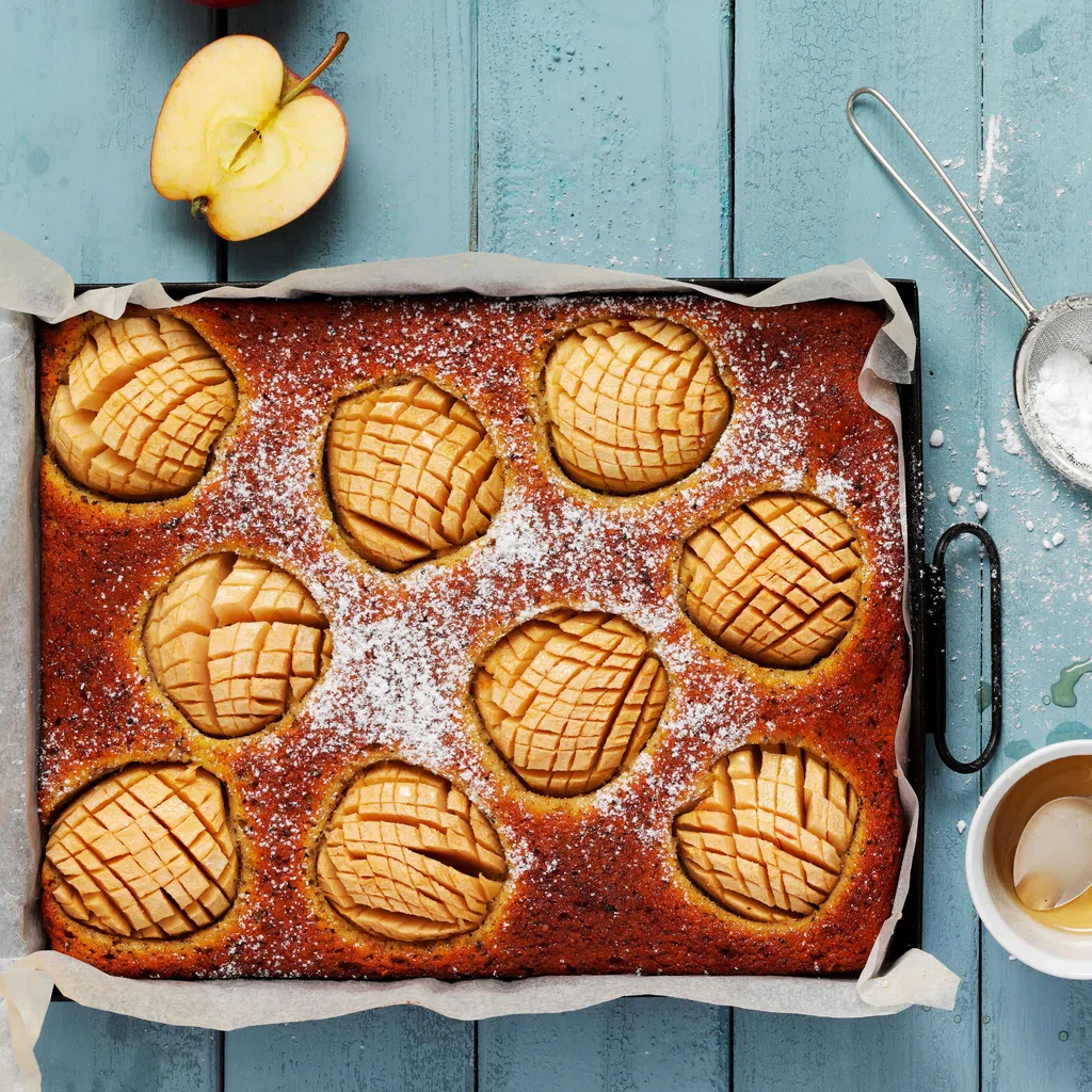 Apfel-Griesskuchen