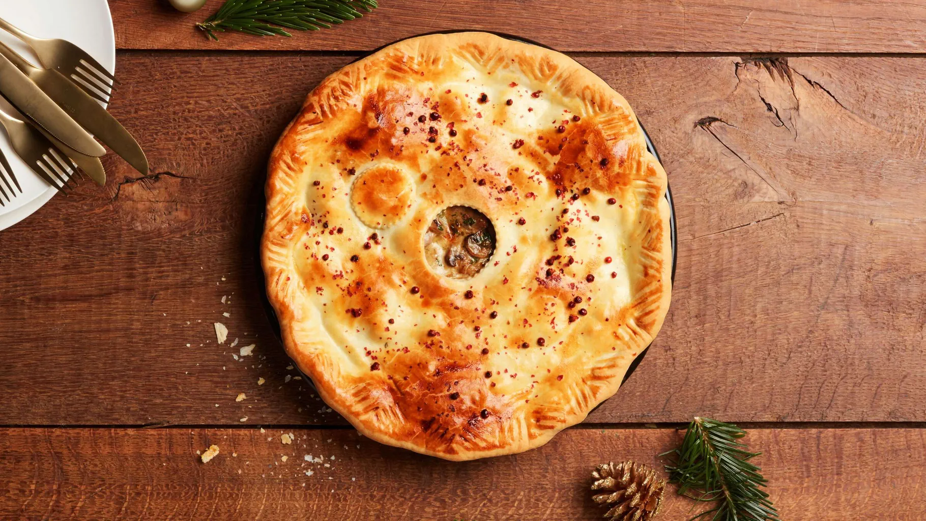 Pie di filetto di maiale e champignon