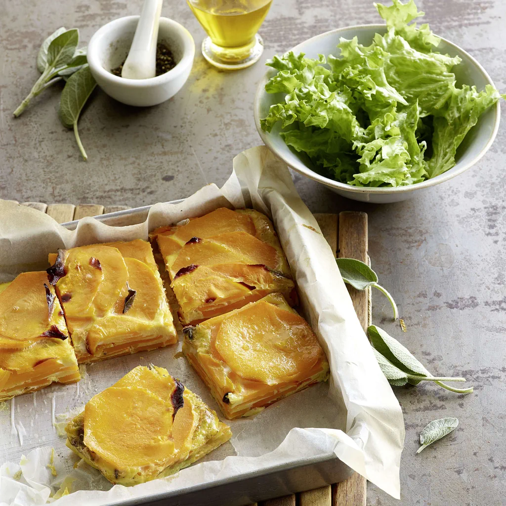 Tortilla à la courge et à la sauge
