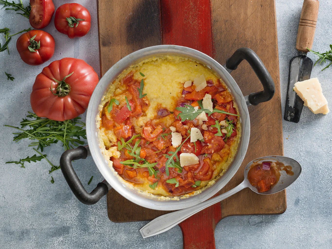 Polenta con peperonata
