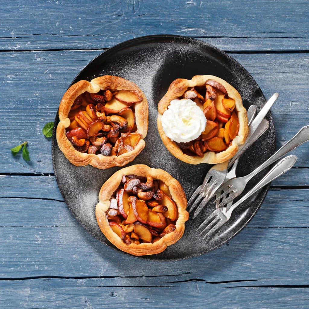 Caramelisierte Apfel-Tartelettes