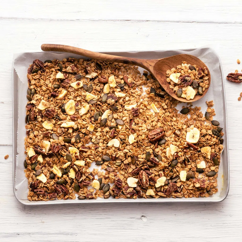 Ahornsirup-Pekannuss-Granola
