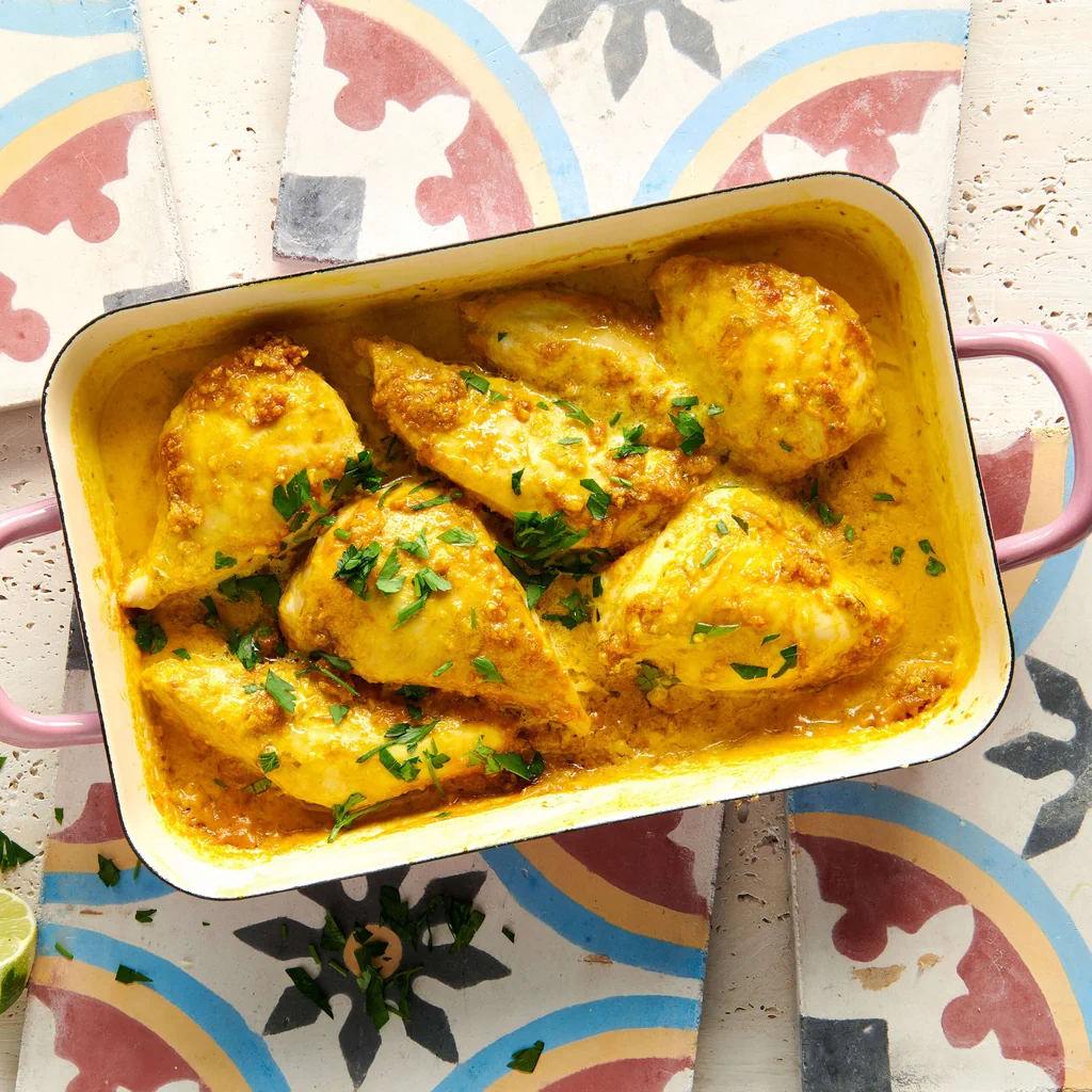 Pollo all’aglio e alla curcuma