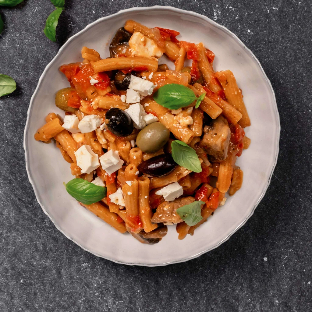 High-Protein-One-Pot-Pasta mit Feta