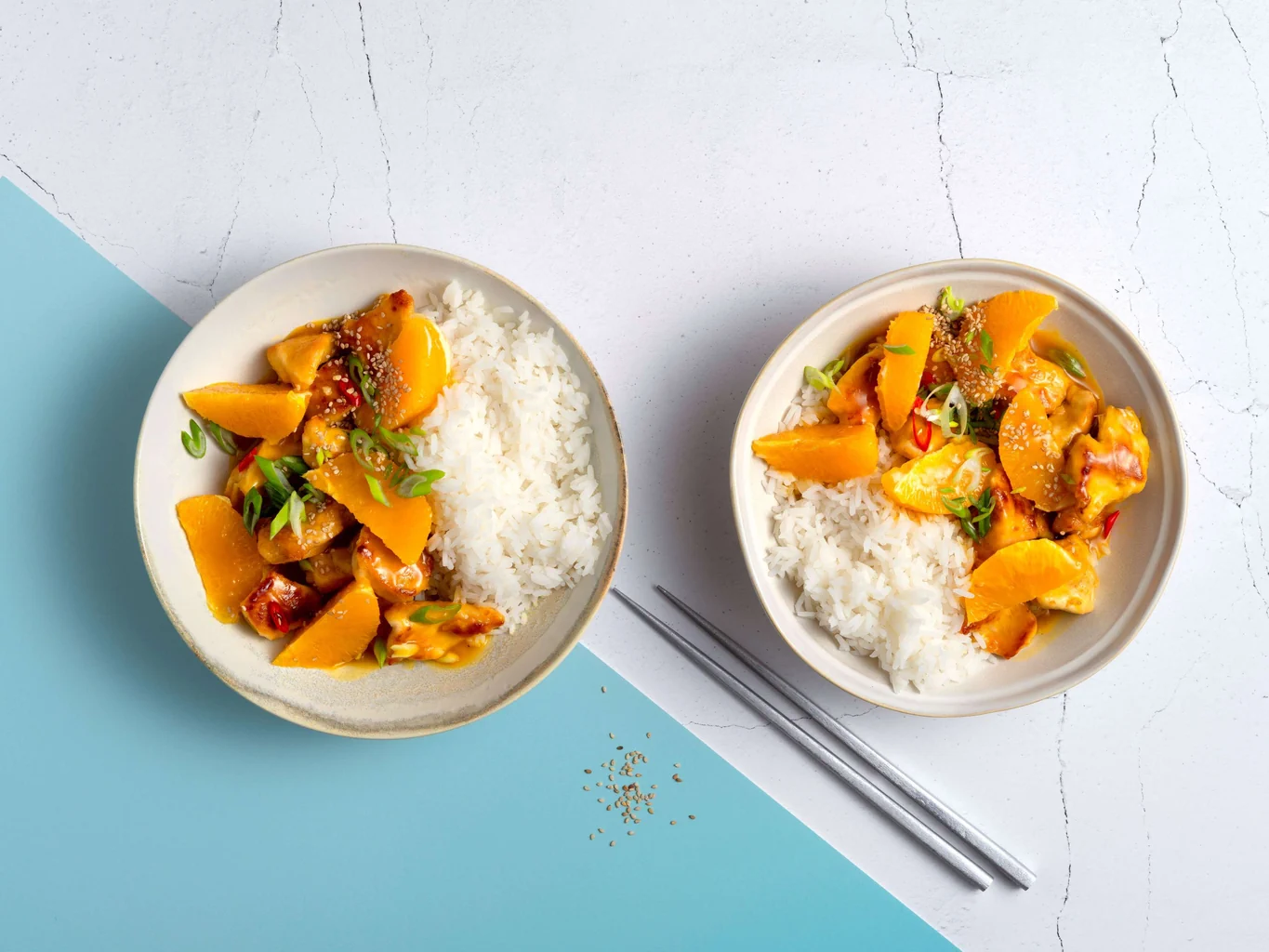 Poulet à l'orange et au sésame