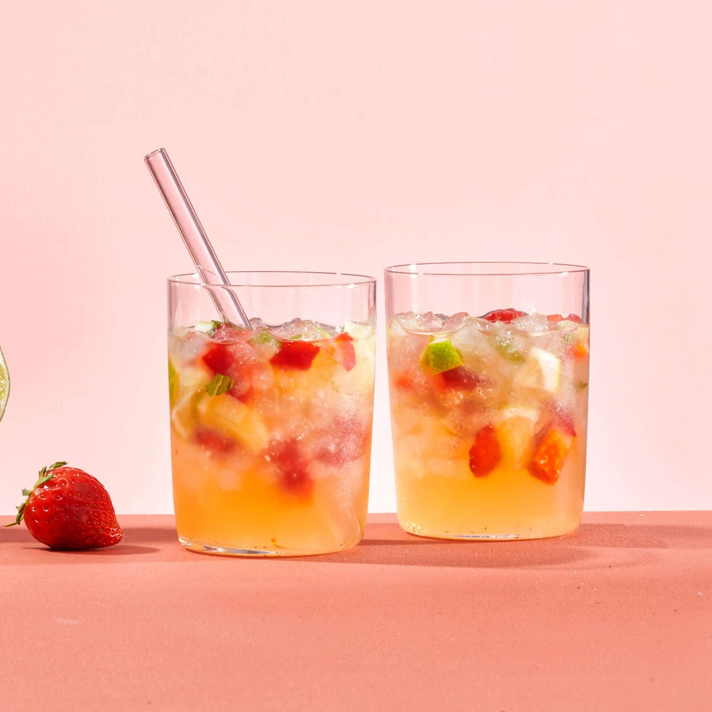 Punch au mojito et aux fraises
