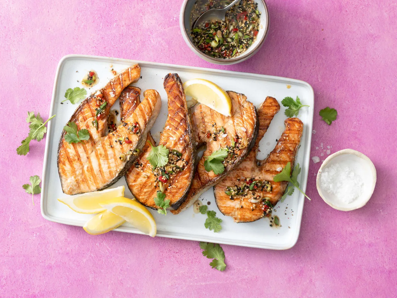 Lachstranche mit Sesammarinade