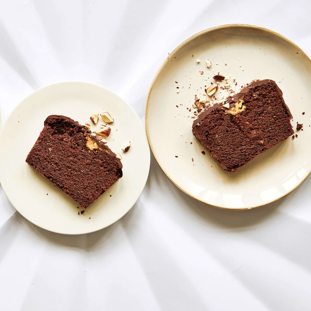 Cake au chocolat avec beurre de cacahouètes