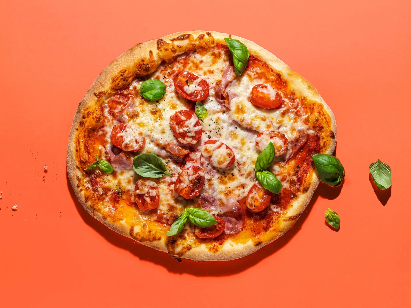 Pizza al prosciutto