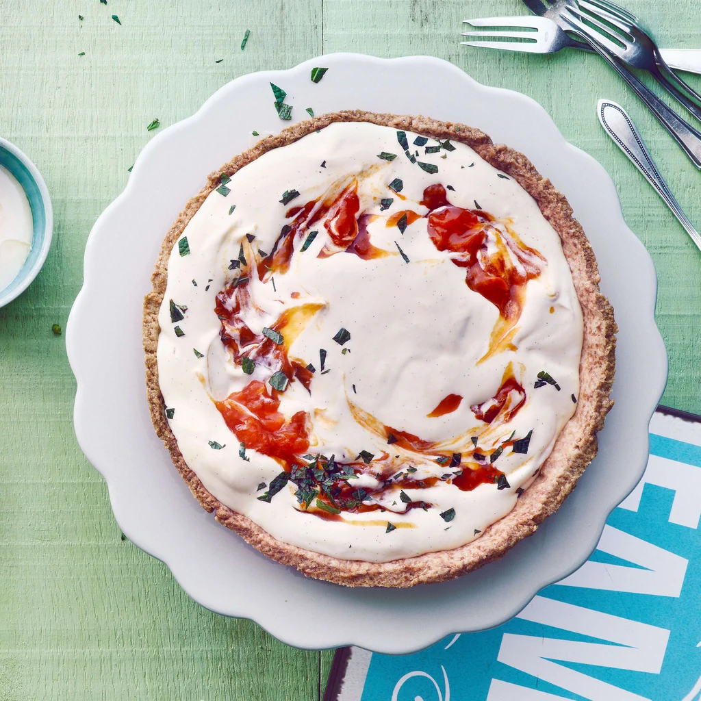 Aprikosencremekuchen