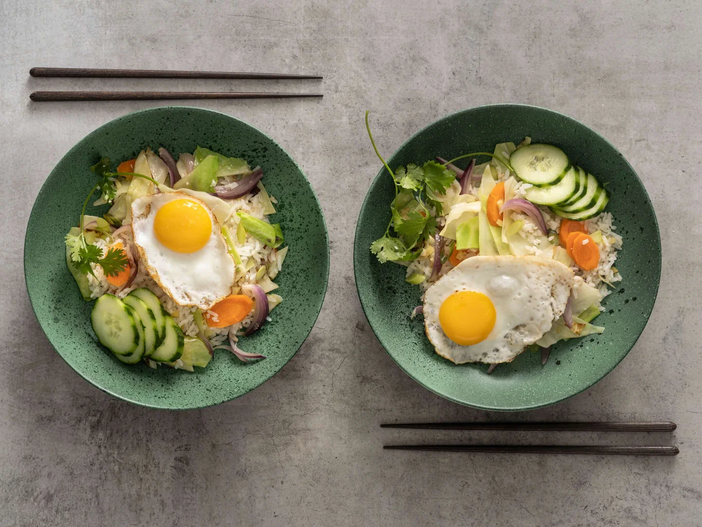 Riz frit aux légumes et au gingembre
