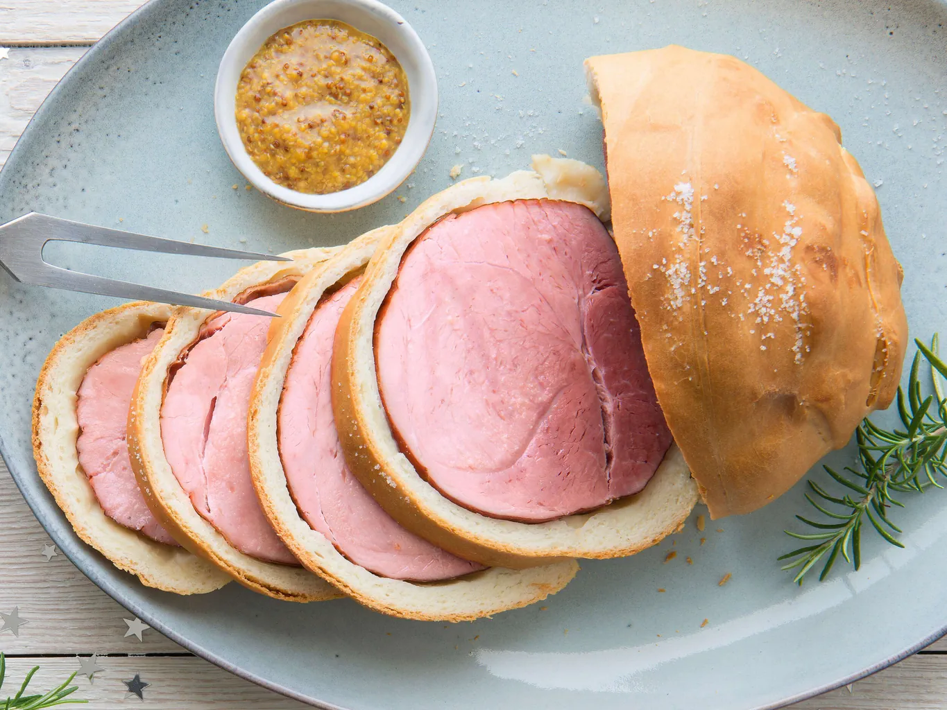 Prosciutto in crosta di pasta per pizza