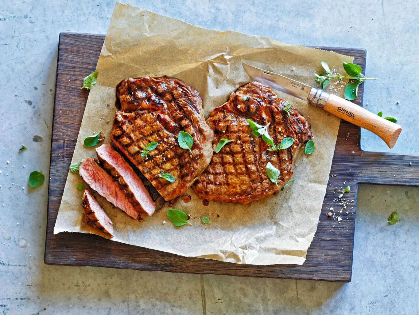 Rindshohrückensteak mit Honig