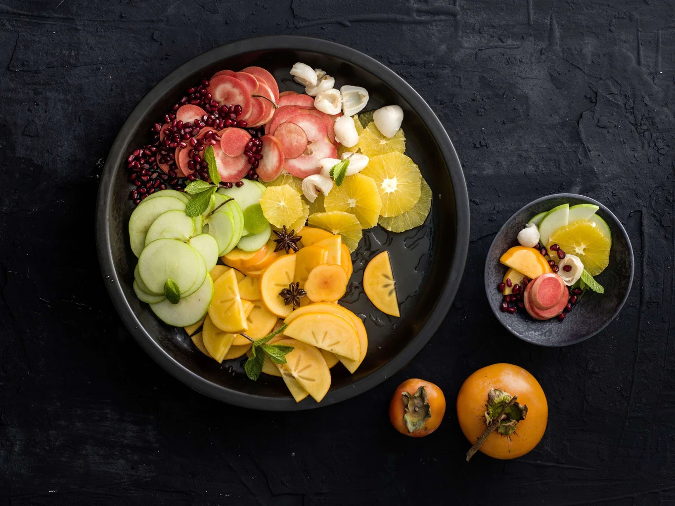 Winter-Fruchtsalat mit Kaki