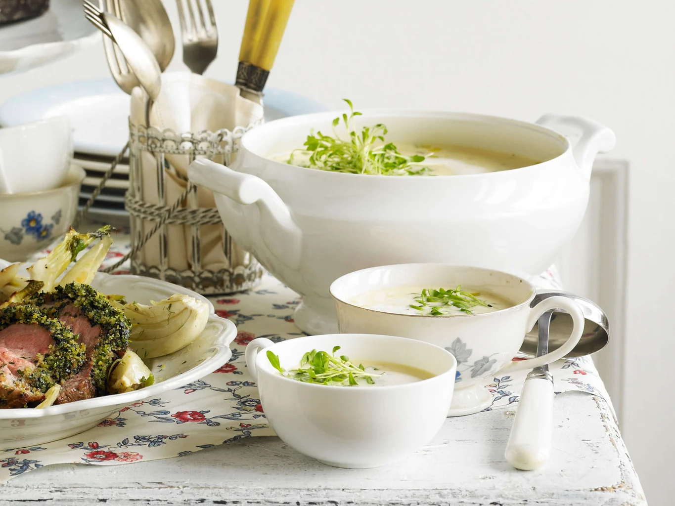 Weisswein-Kresse-Suppe