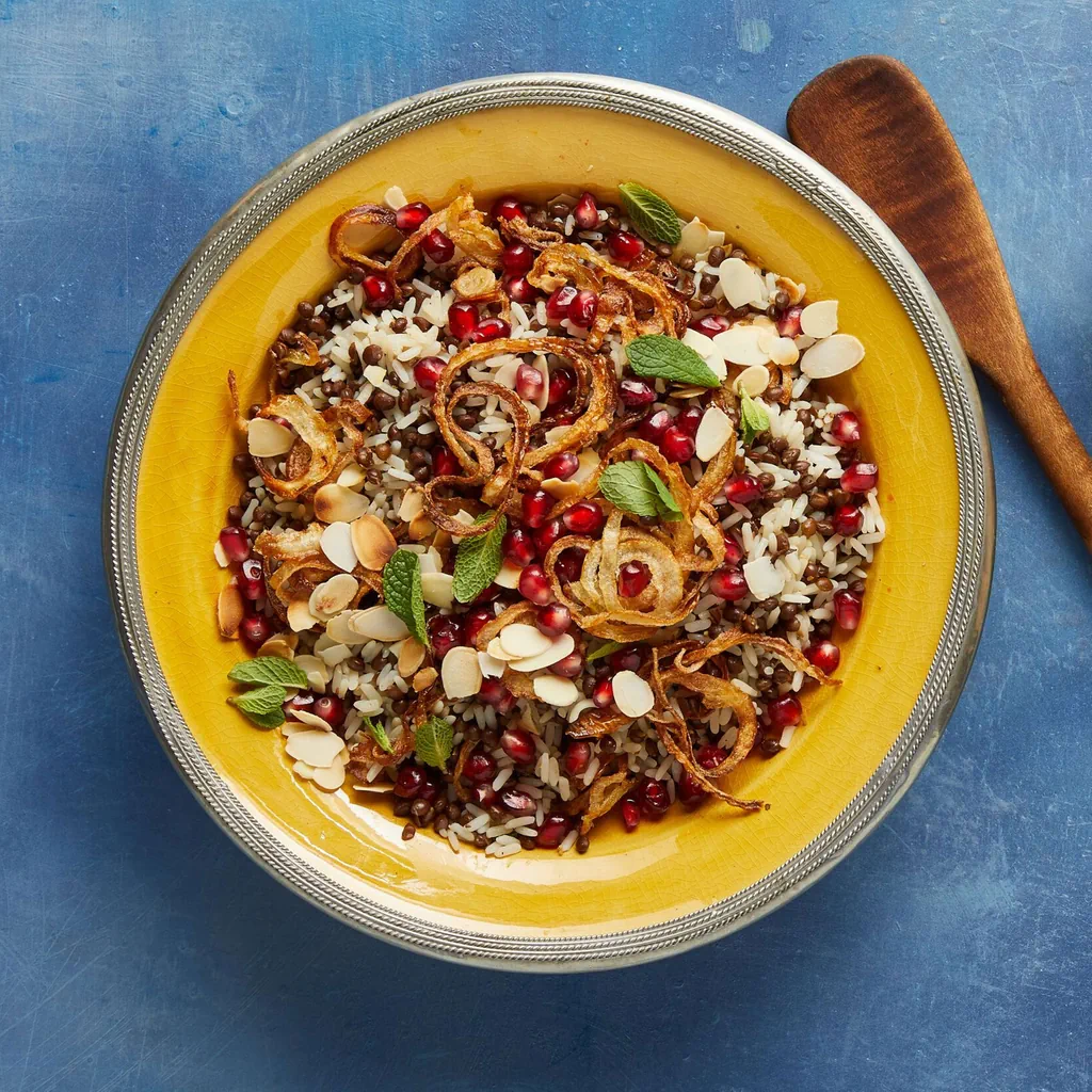 Riz aux lentilles à l'orientale